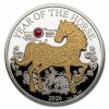 2026 Vanuatu 1 oz Silver Year of the Horse Gold Gilded w/ Pearl