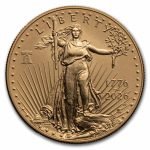 2026-W 1 oz Burnished Gold Eagle (Dual Date, Box & COA)