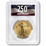 2026-W 1 oz Burnished Gold Eagle Dual Date MS-70 PCGS (AR, 250th)