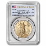 2026-W 1 oz Proof Gold Eagle Dual Date PR-70 PCGS (FDI)