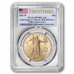 2026-W 1 oz Proof Gold Eagle Dual Date PR-70 PCGS (FS)
