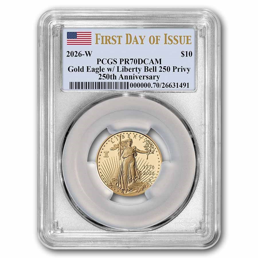 2026-W Proof 1/4 oz Gold Eagle Dual Date PR-70 PCGS (FDI)