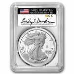 2026-W Proof Silver Eagle PR-70 PCGS (AR, Damstra, Dual Date)