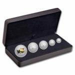 2027 5-Coin Silver Autumn Leaves Fractional Set (Box/COA)