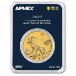 2027 AUS 1 oz Gold Lunar Year of the Goat (MD® Premier+PCGS)
