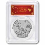 2027 AUS 1 oz Platinum Lunar Goat MS-70 PCGS (FS, Red Label)