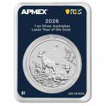 2027 AUS 1 oz Silver Lunar Goat BU SIII (MD® Premier+PCGS)
