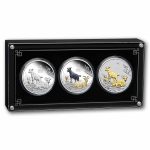 2027 AUS Year of the Goat 1 oz Silver Trio (SIII, w/Box & COA)