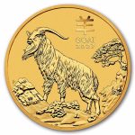 2027 Australia 1/10 oz Gold Lunar Goat BU (Series III)