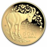 2027 Australia 1oz Gold $100 Lunar Year of the Goat Domed Proof