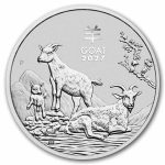 2027 Australia 5 oz Silver Lunar Goat BU (Series III)