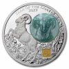 2027 Burundi 2 oz Silver & Jade Year of the Goat Proof