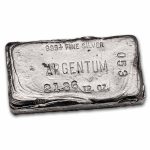 21.36 oz Silver Bar - Argentum Refining (Vintage, Poured)