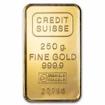 250 gram Gold Bar - Credit Suisse