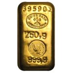 250 gram Gold Bar - Swiss Bank Corporation
