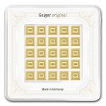 25x 1 gram Gold Bar - Geiger Edelmetalle (Encapsulated w/Assay)