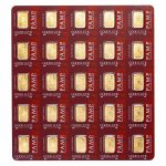 25x1 gram Gold Bar PAMP Suisse Dragon Multigram+25 (In Assay)