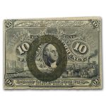 2nd Issue Fractional Currency 10 Cents VF (Fr#1244)