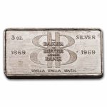 3 oz Silver Bar - W.H. Foster Walla Walla WA (Random Motif)