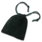 3 x 4 Velour Draw String Pouch (Green)