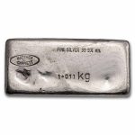 32.50 oz Silver Bar - Matthey Garrett (1,011 kg)