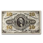 3rd Issue Fractional Currency 10 Cents CCU (Fr#1255)