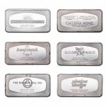 4.17 oz Silver Bar - Franklin Mint Western Mines (Random Motif)