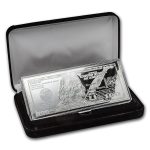 4 oz Silver Bar - 2016 $100 Bill (w/Box & COA)