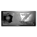 4 oz Silver Bar - Random Year $100 Bill (No Box or COA)