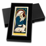 4 oz Silver Colorized Bar - The Savior is Born Nativity (w/Box)