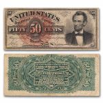 4th Issue Fractional Currency 50 Cents Lincoln VF (Fr#1374)