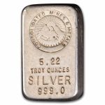 5.22 oz Silver Bar - Consolidated Mines and Metals   