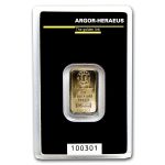 5 gram Gold Bar - Argor-Heraeus KineBar Design (In Assay)
