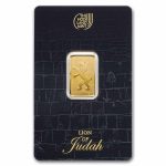 5 gram Gold Bar - Holy Land Mint Lion of Judah (In Assay)