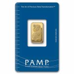 5 gram Gold Bar - PAMP Suisse Lady Fortuna (Vintage, In Assay)