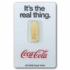 5 gram Gold - PAMP Coca-Cola® 140 Years Anniversary Shaped Coin