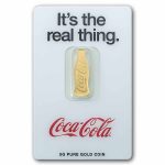 5 gram Gold - PAMP Coca-Cola® 140 Years Anniversary Shaped Coin