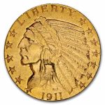 $5 Indian Gold Half Eagle VF (Random Year)