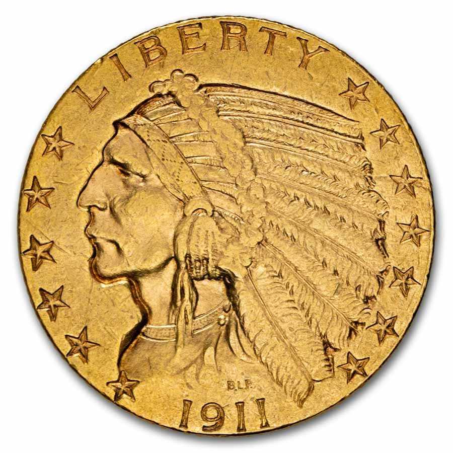$5 Indian Gold Half Eagle VF (Random Year)