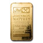 5 oz Gold Bar - Johnson Matthey (TD Bank, Pressed)