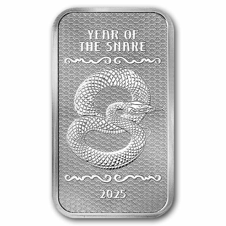 5 oz Silver Bar - 2025 APMEX Year of the Snake (Series 2)