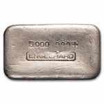 5 oz Silver Bar - Engelhard (4th Series, Cast, No Serial #)