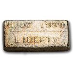 5 oz Silver Bar - Liberty (Kit Kat Style)