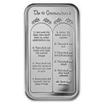 5 oz Silver Bar - Ten Commandments