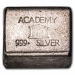 5 oz Silver Bar - Vintage 1981 Academy (Square)