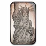 5 oz Silver Bar - Vintage Engelhard (Statue of Liberty, MTB)