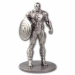 5 oz Silver Captain America Miniature Statue
