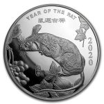 5 oz Silver Round - APMEX (2020 Year of the Rat)