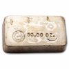 50 oz Silver Bar - E.D. Marshall Refiners