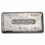 50 oz Silver Bar - Engelhard (4th Series, MFR, #65314)